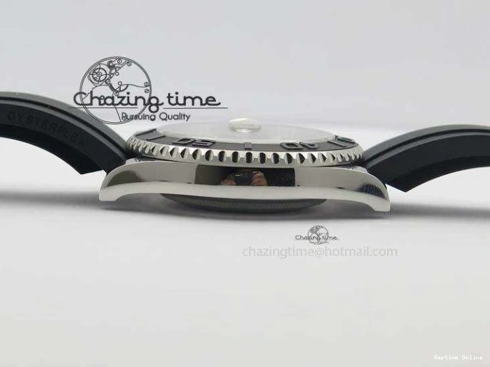 0418 ModernLook Yacht-Master 116655 SS JF Best Edition Ceramic Bezel On Rubber Strap SA 3850